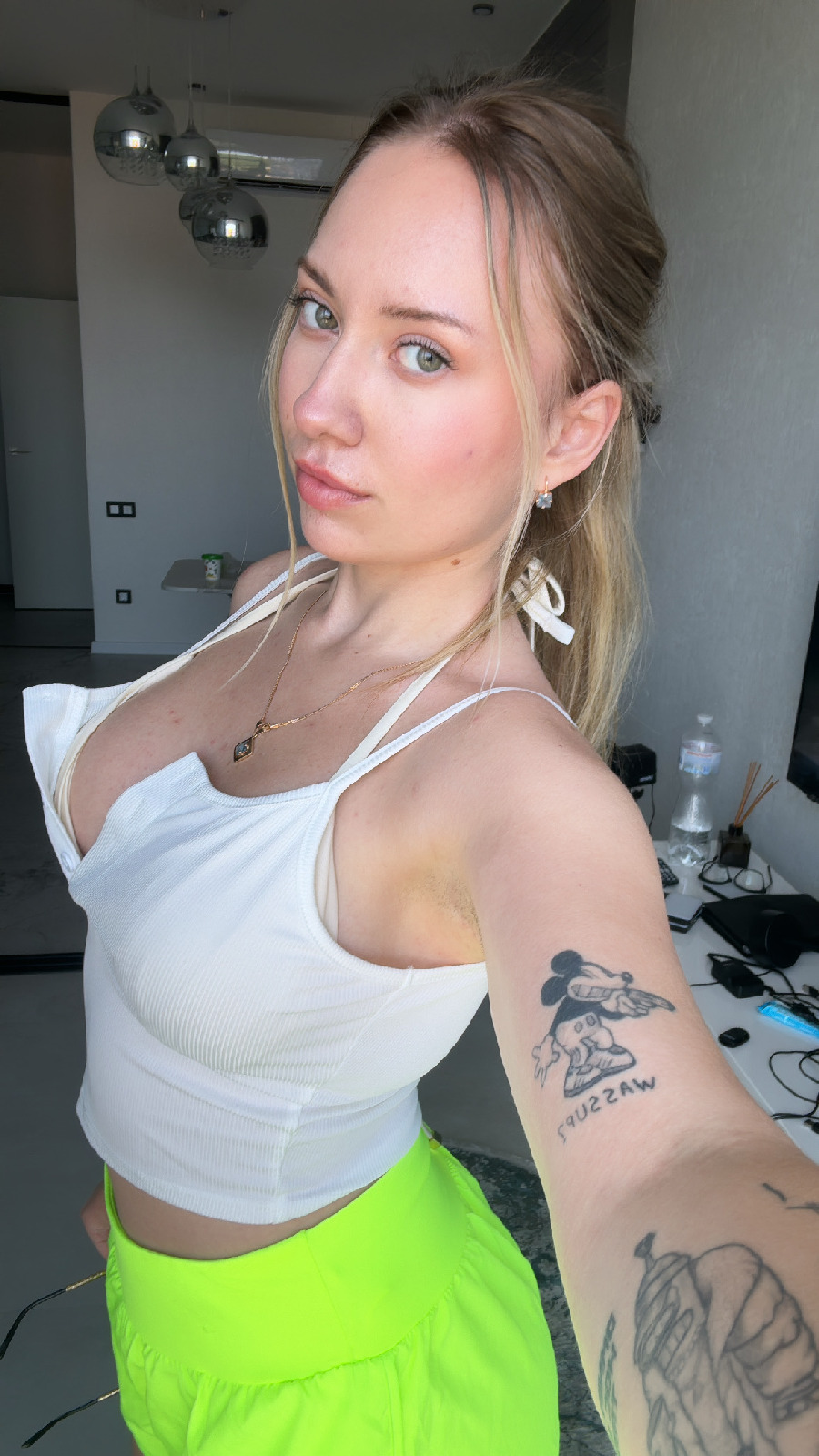 KateV in her underwear in Cuttack