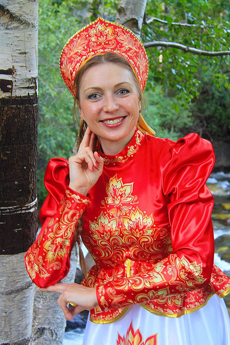 Women in Slavic costumes in Cuttack