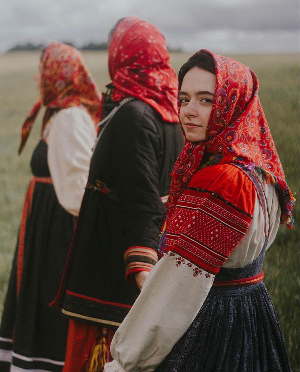 Women in Slavic costumes in Cuttack