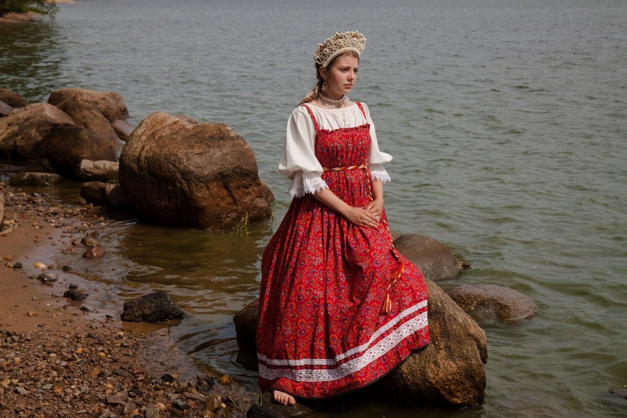 Women in Slavic costumes in Cuttack