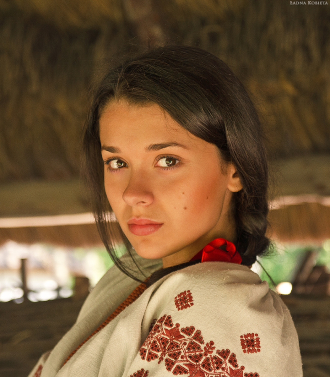 Girls in Slavic costumes in Cuttack