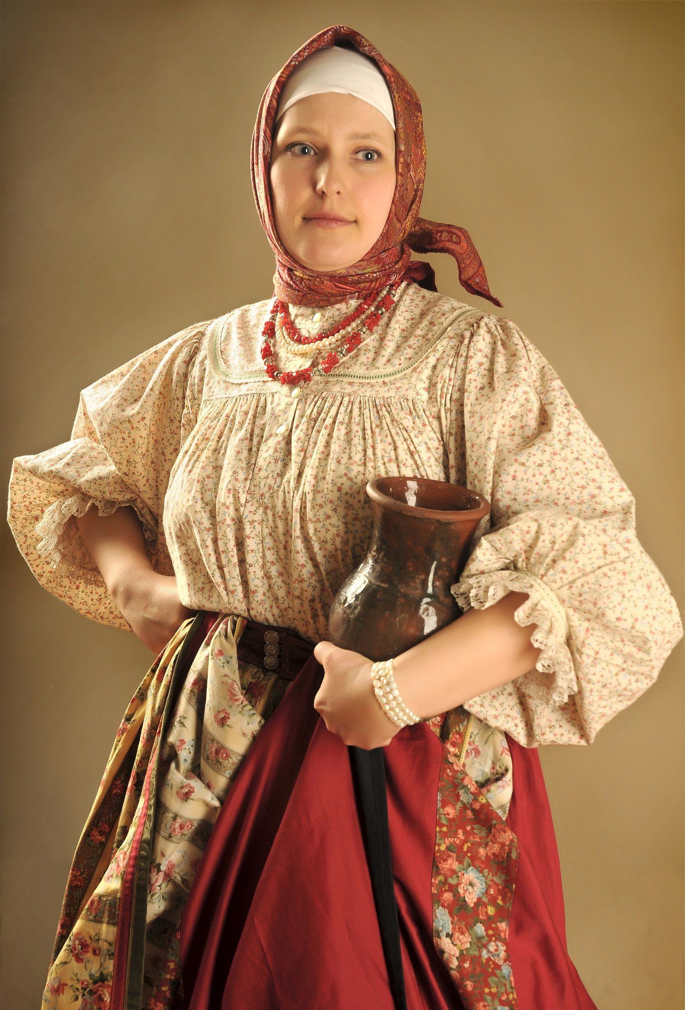 Girls in Slavic costumes in Cuttack